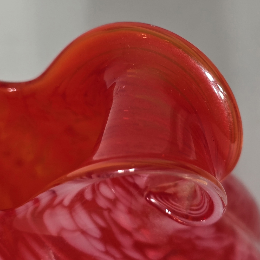 Lefton Red Glass Pitcher - Picture 11 of 13
